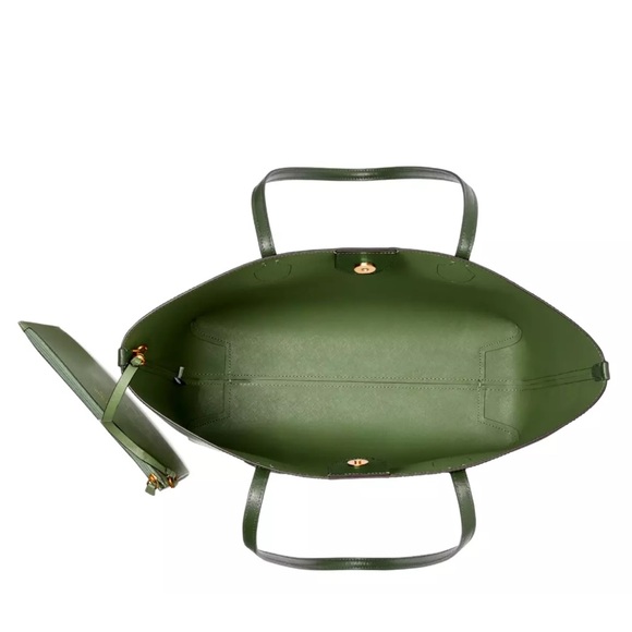 New Kate Spade Bleecker Large Saffiano Leather Tote Bonsai Tree - Picture 4 of 6